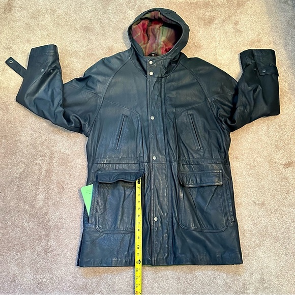 IOU Leather Collection Men’s Coat - Picture 10 of 13